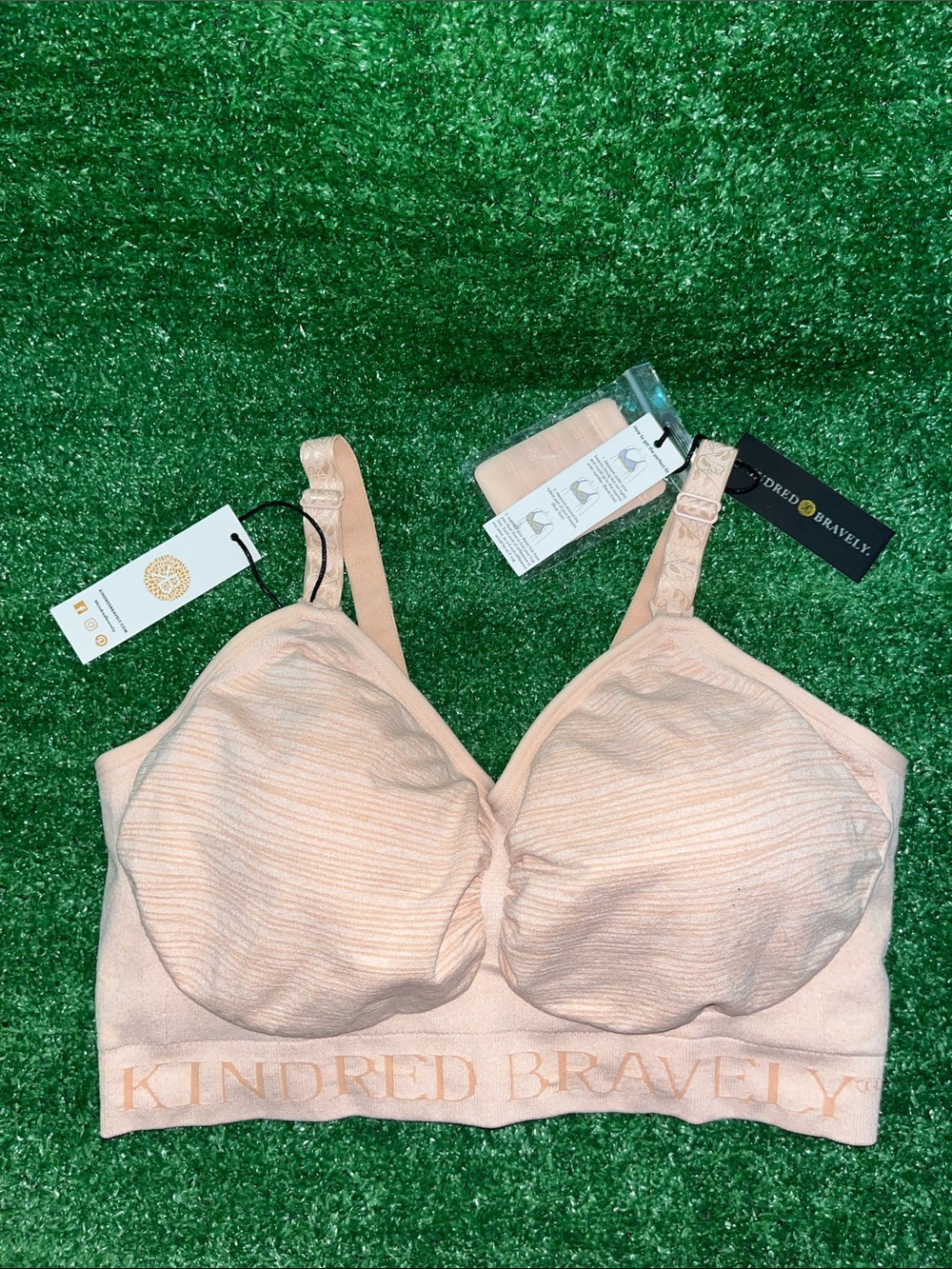 Kindred Bravely Nursing Bra L Pink Heather Large NEW WITH TAGS